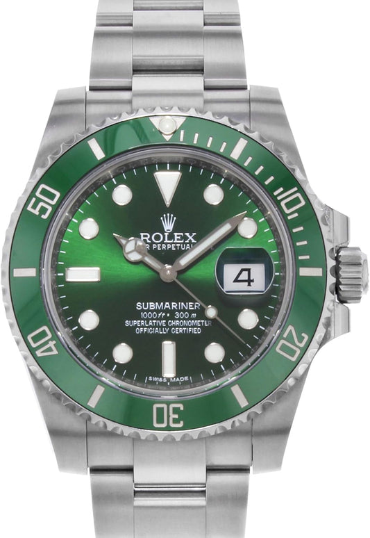 Rolex Submariner Green Dial Men's Luxury Watch